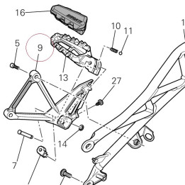 Rear right plate 82411693AA