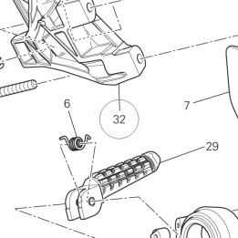Rear left plate 82411811A