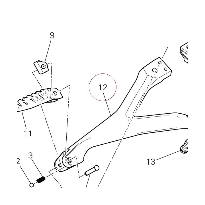 Rear right plate 82411891BA