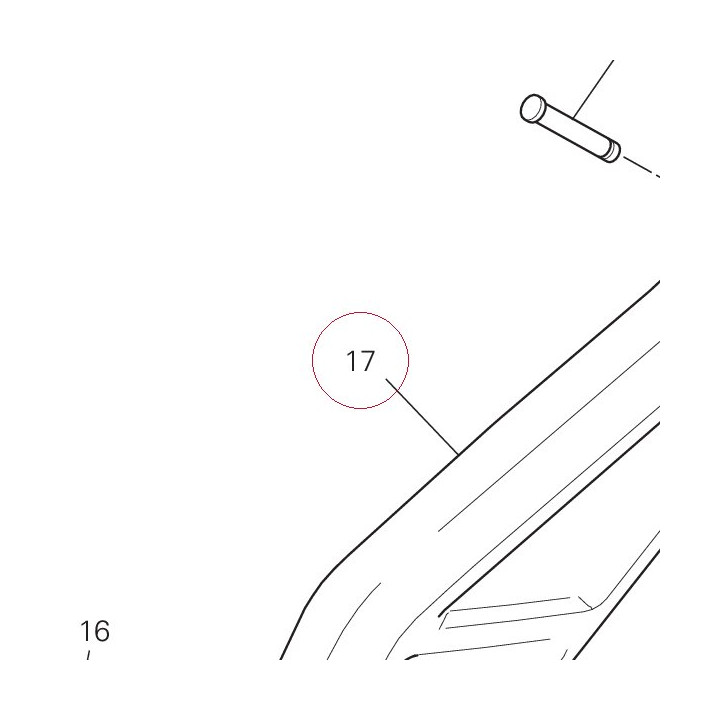 Left foot peg holder plate 82412111AA