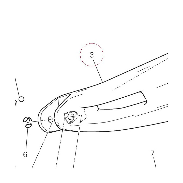 Right foot peg holder plate 82412281BB
