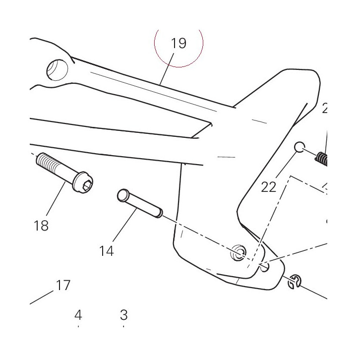 Rear left plate 82412631AA