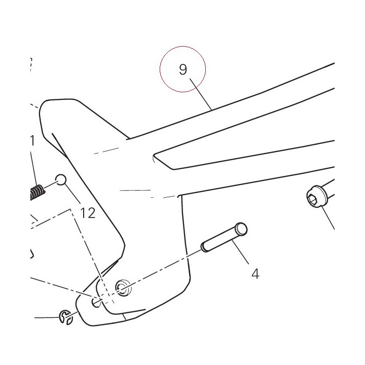 Rear right plate 82413131AB
