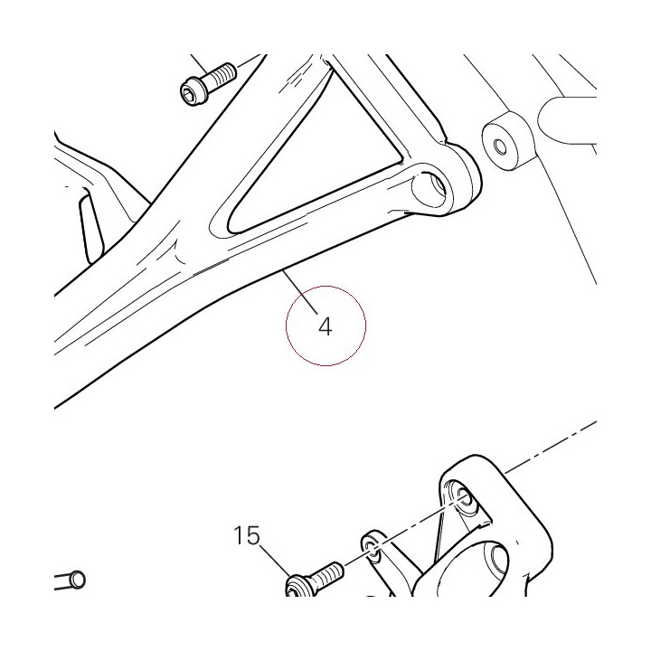 Rear right plate 82413222AA