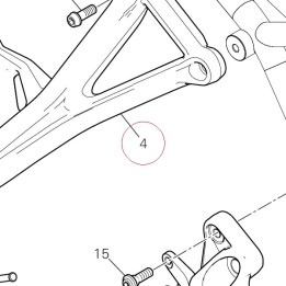 Rear right plate 82413222AB