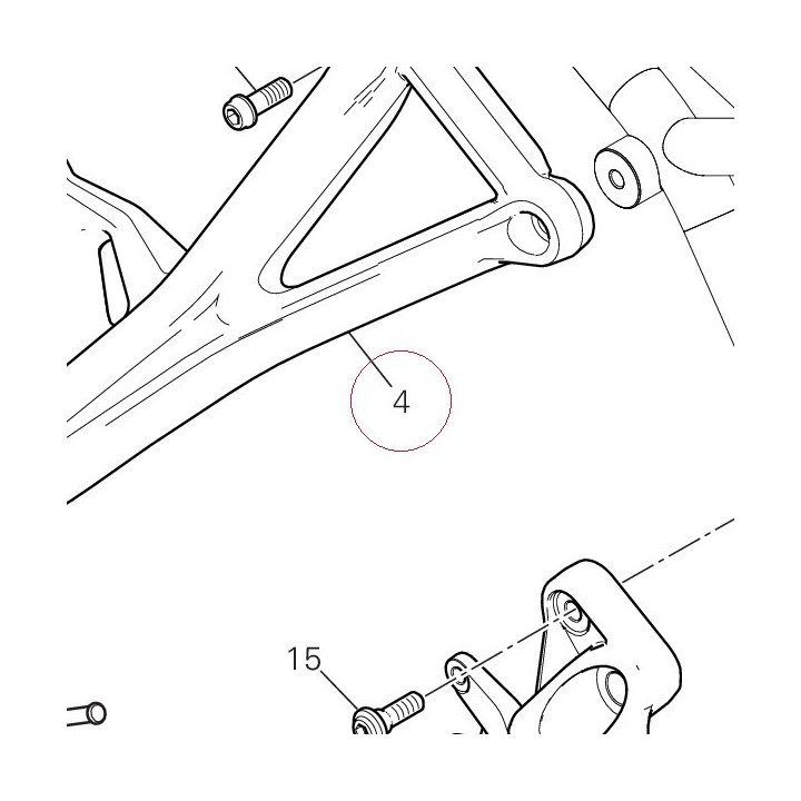 Rear right plate 82413222AB