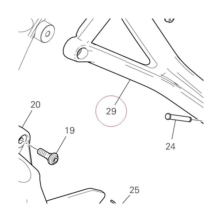 Rear left plate 82413251AB