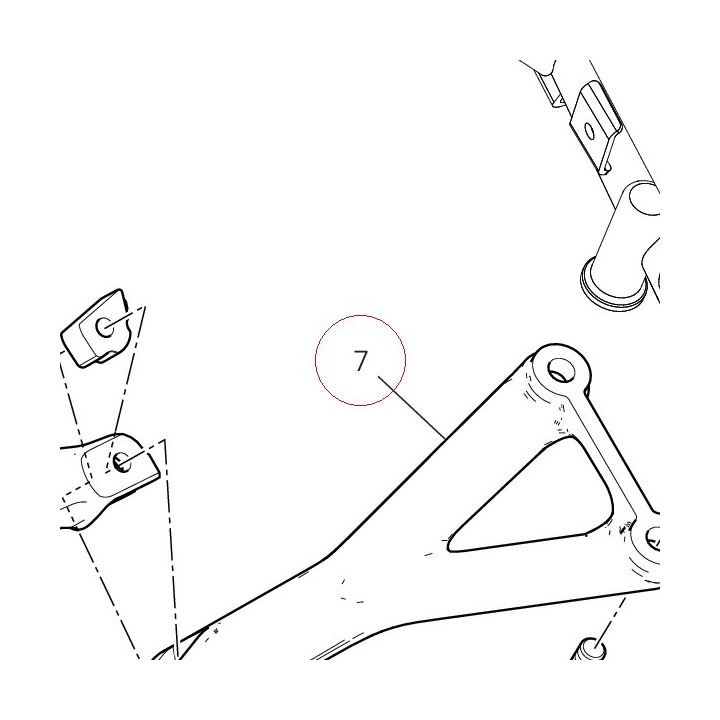 Rear right plate 82413591AA