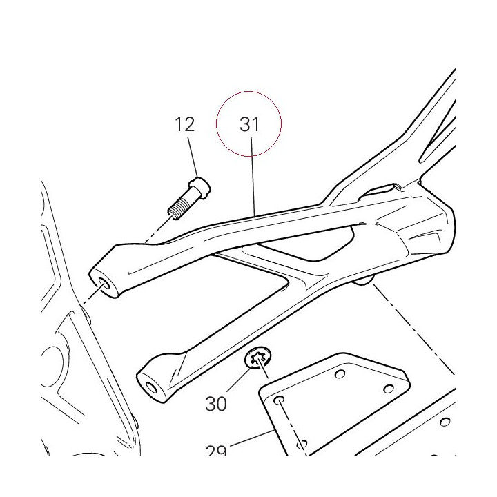 Rear left plate 82413742AB