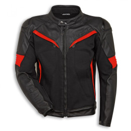 Blouson en cuir-tissu Fighter C2