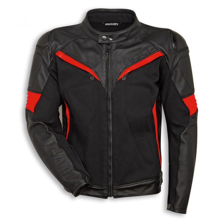 Blouson en cuir-tissu Fighter C2