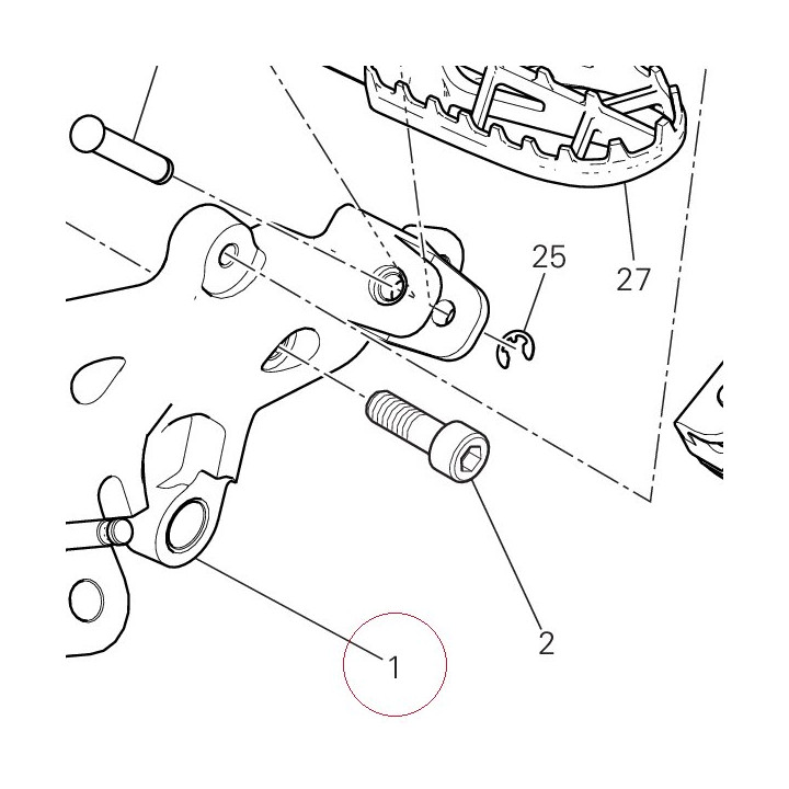 Front left plate 82422901AA