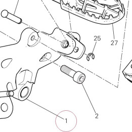 Front left plate 82422902AA
