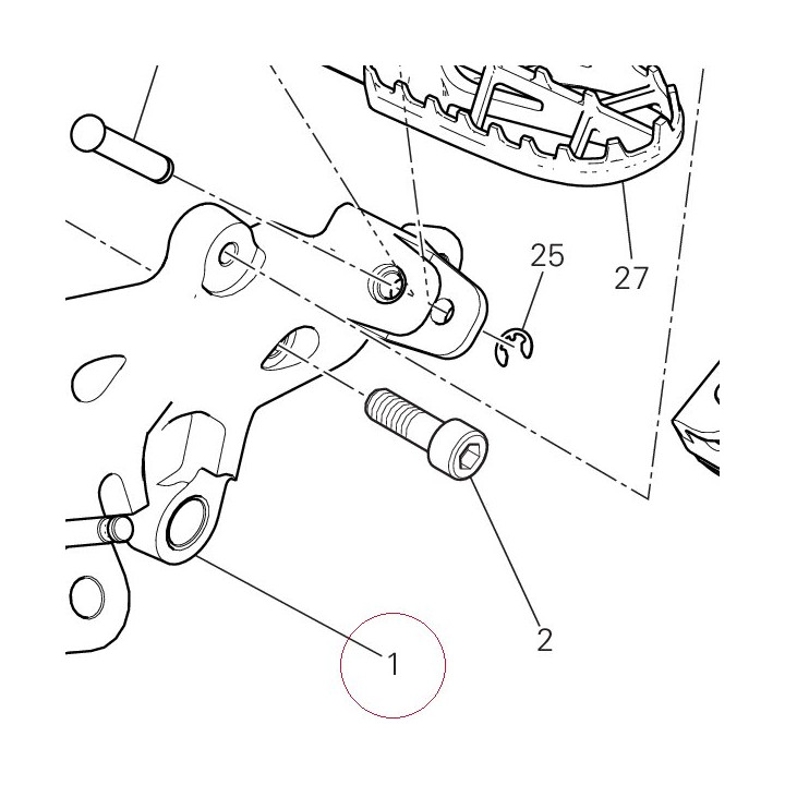 Front left plate 82422902AA