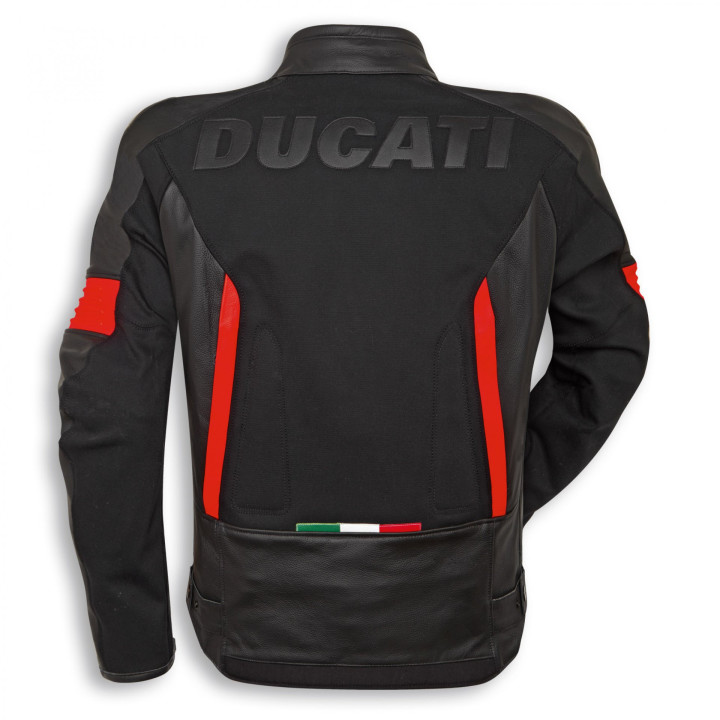 Blouson en cuir-tissu Fighter C2