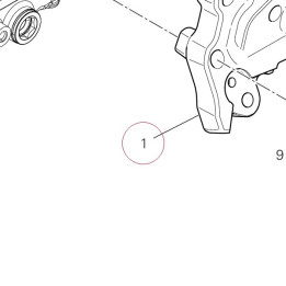 Left foot peg holder plate 8242A961AA