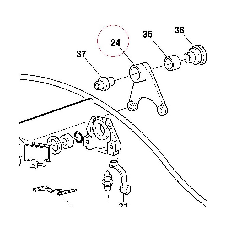 Caliper holder bracket 82510111A
