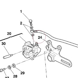 Bracket, rear caliper 82510301A