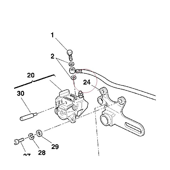 Bracket, rear caliper 82510301A