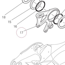 Bracket, rear caliper 82510362A