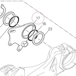 Bracket, rear caliper 82510381A