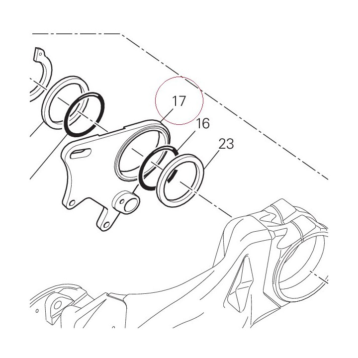 Bracket, rear caliper 82510381A