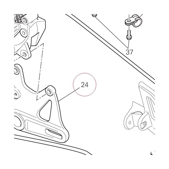 Bracket, rear caliper 82510392A