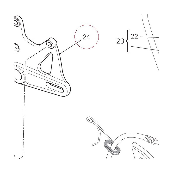 Caliper holder plate ABS 82510422A