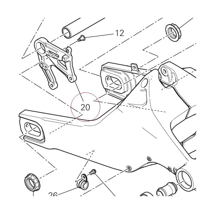 Caliper holder bracket 82510501AA