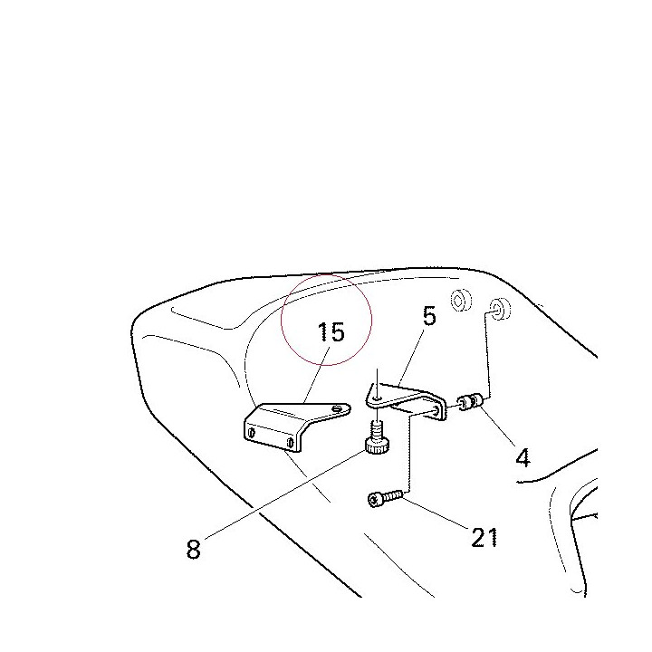 Bracket, seat right 82710961B