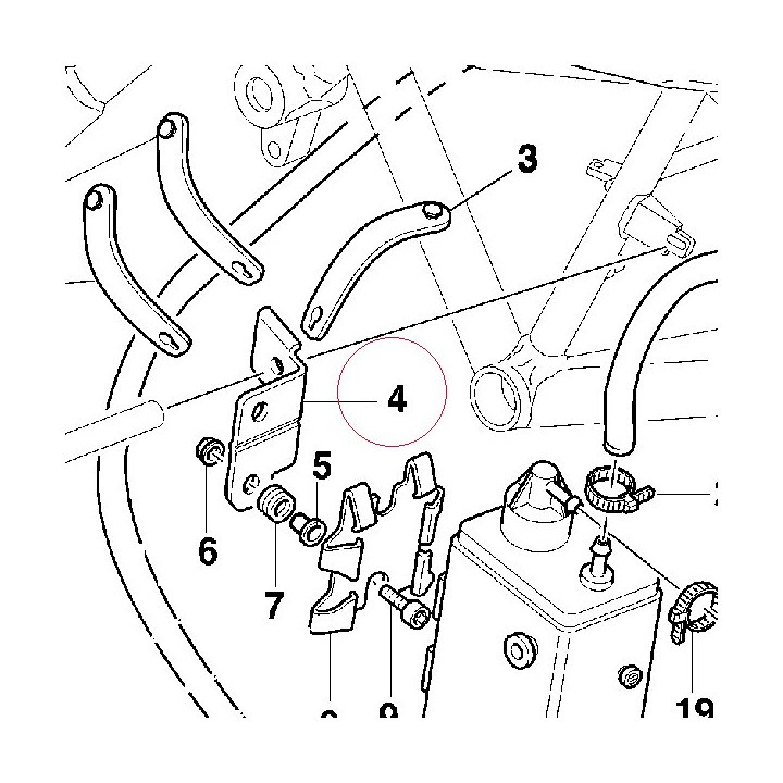 Bracket, canister 82711831A