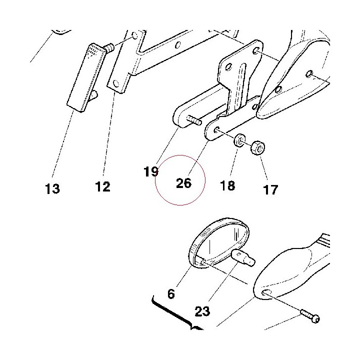Bracket, reflector 82711912A