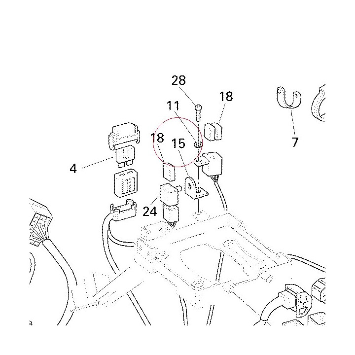 Bracket, relay 82712141B