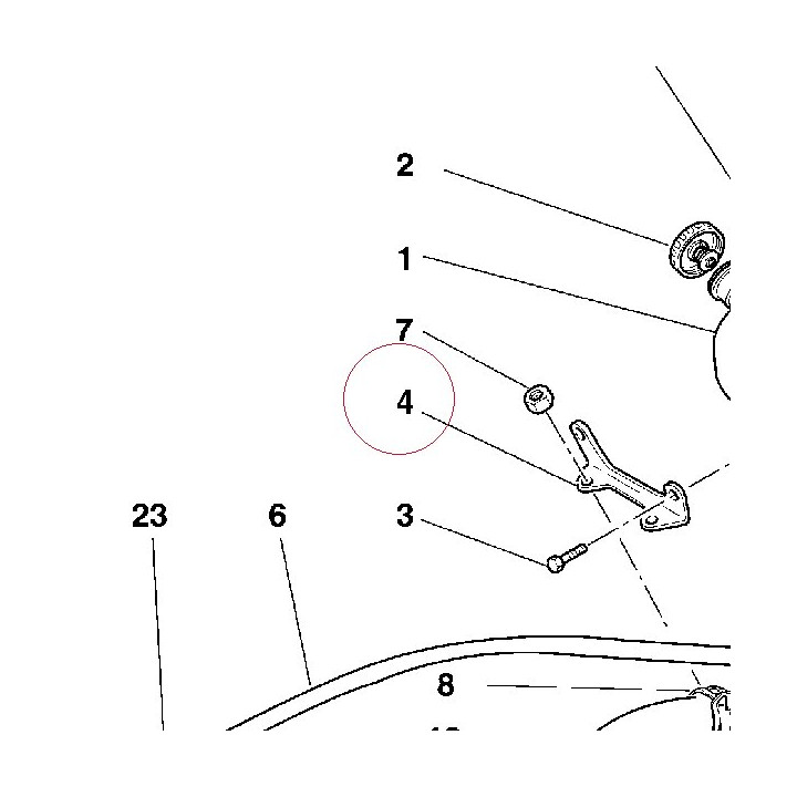 Bracket, water tank 82712162A