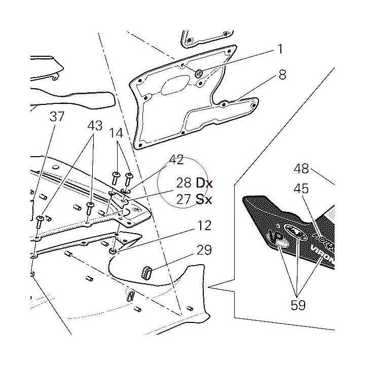 Right plate 82712801A