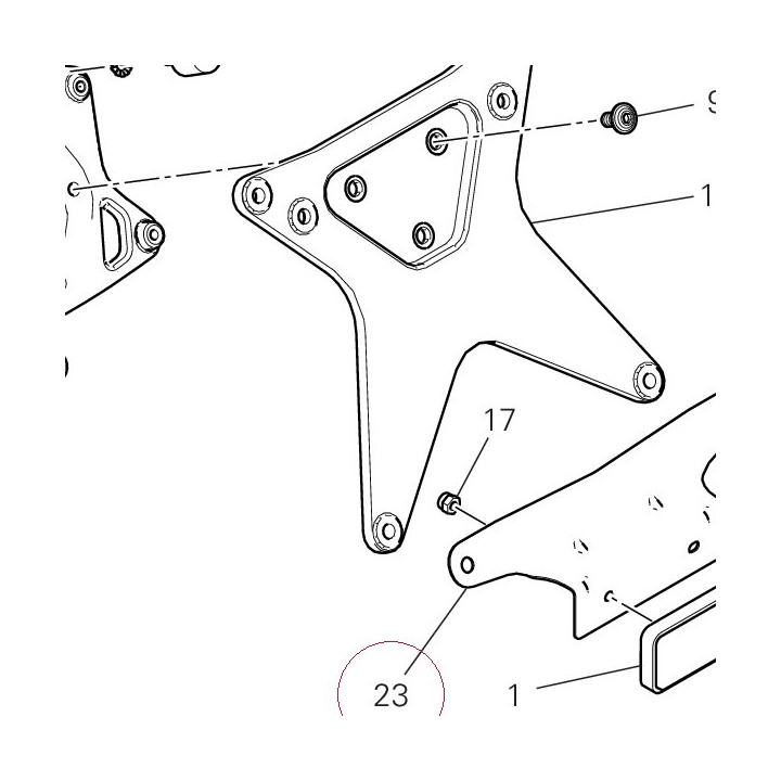 Bracket, reflector 82712981B