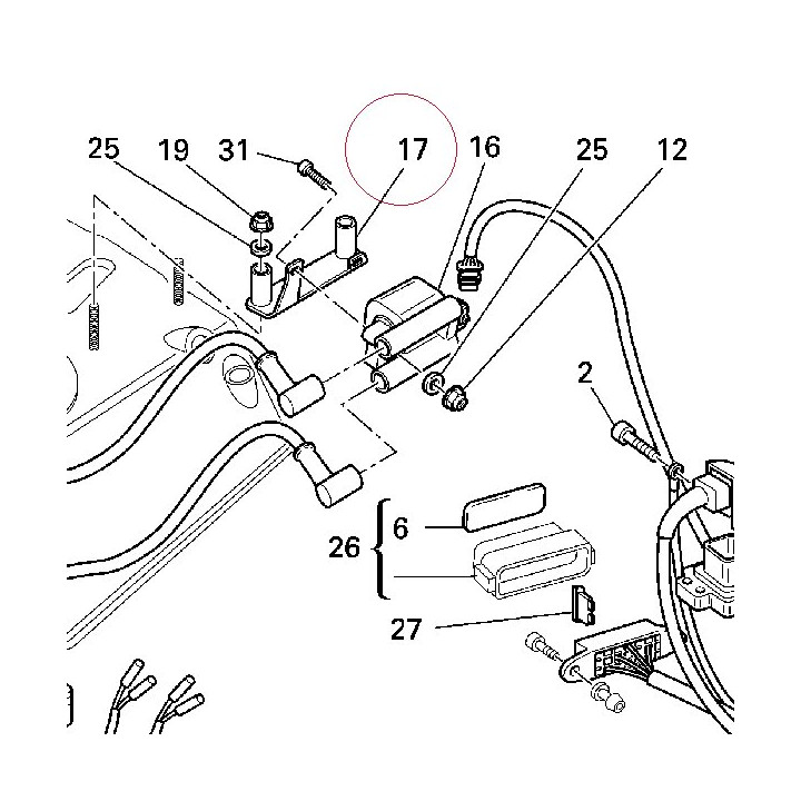 Bracket, ignition coil 82713781B