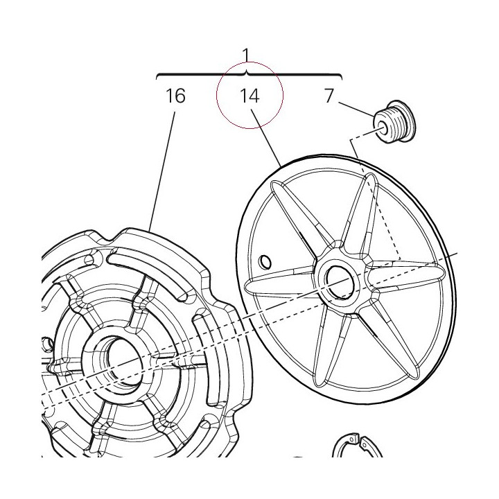 Plate, sound arrester damper 82714331A