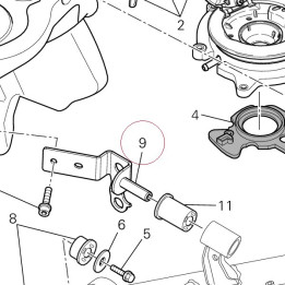 Bracket, tank left 82714791A