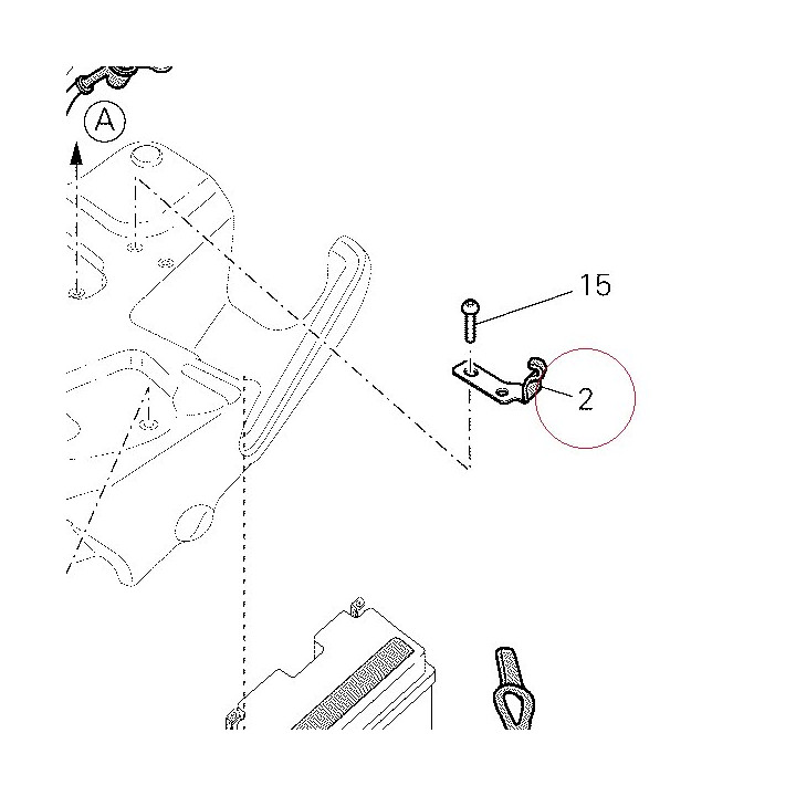 Bracket, upper 82714921A