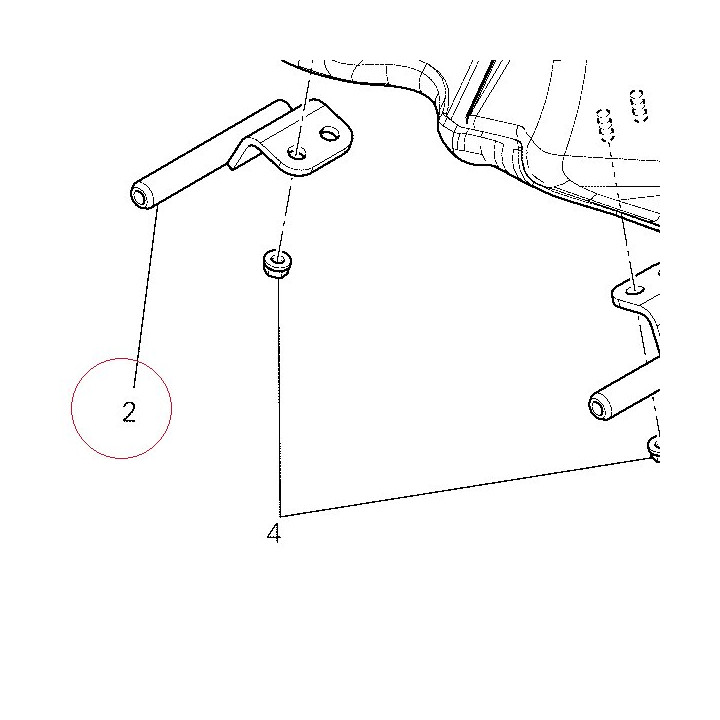 Tank front connection right 82715181A