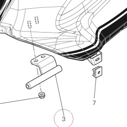 Tank front connection left 82715192A