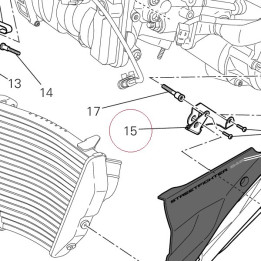 Bracket, under cover, left 82715301A