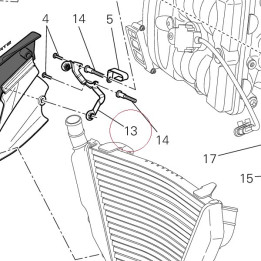 Bracket, under cover, right 82715311A