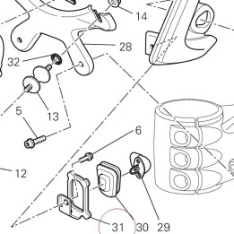Bracket, sensor temperature 82715381A