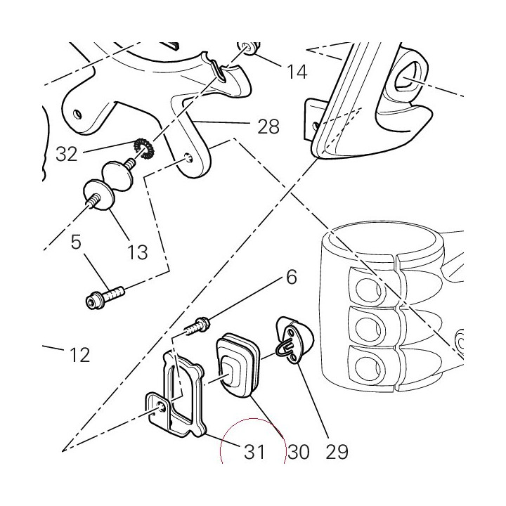 Bracket, sensor temperature 82715381A