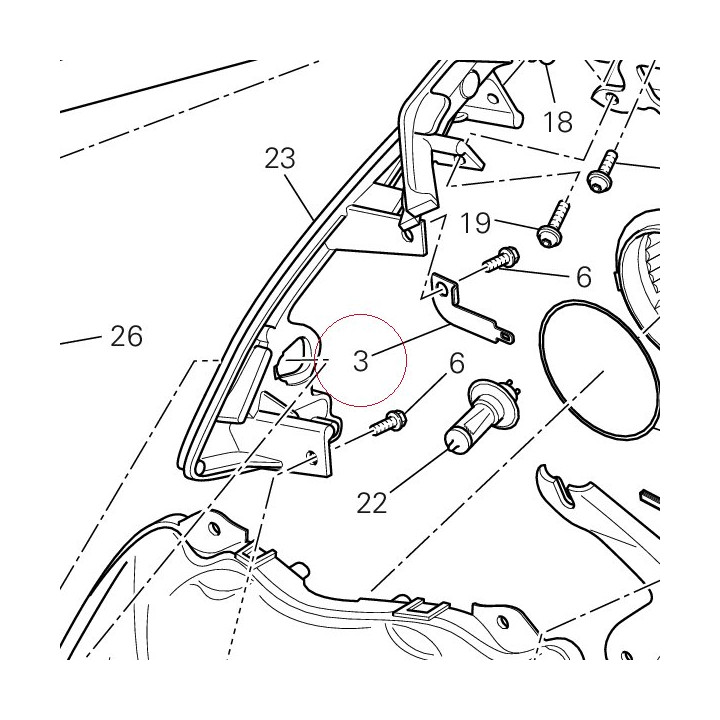 Connector holder 82715441A
