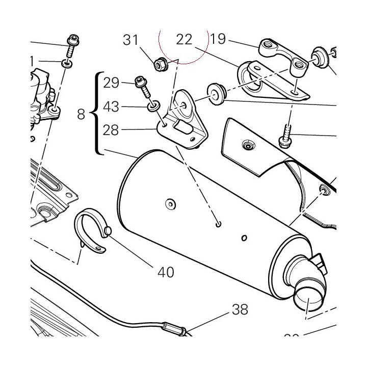 Left bracket 82716071A