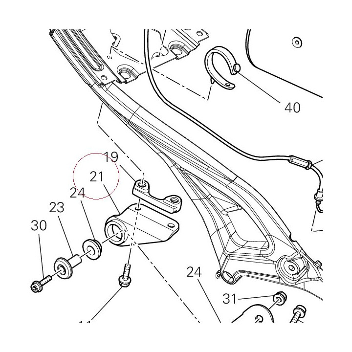 Right bracket 82716081A