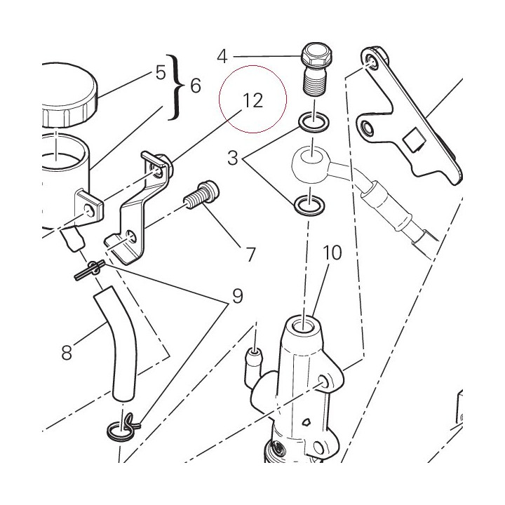 Bracket, brake fluid tank 82717201BA